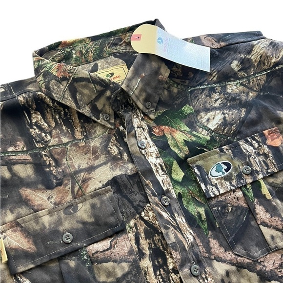 Mossy Oak Men's Long Sleeve Cotton Mill Hunt Shirt Size L - Picture 2 of 10